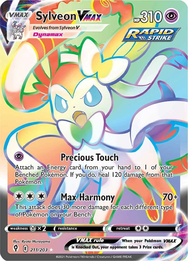 Image for Sylveon VMAX (Secret) (211/203) [SWSH07: Evolving Skies] - Pokemon