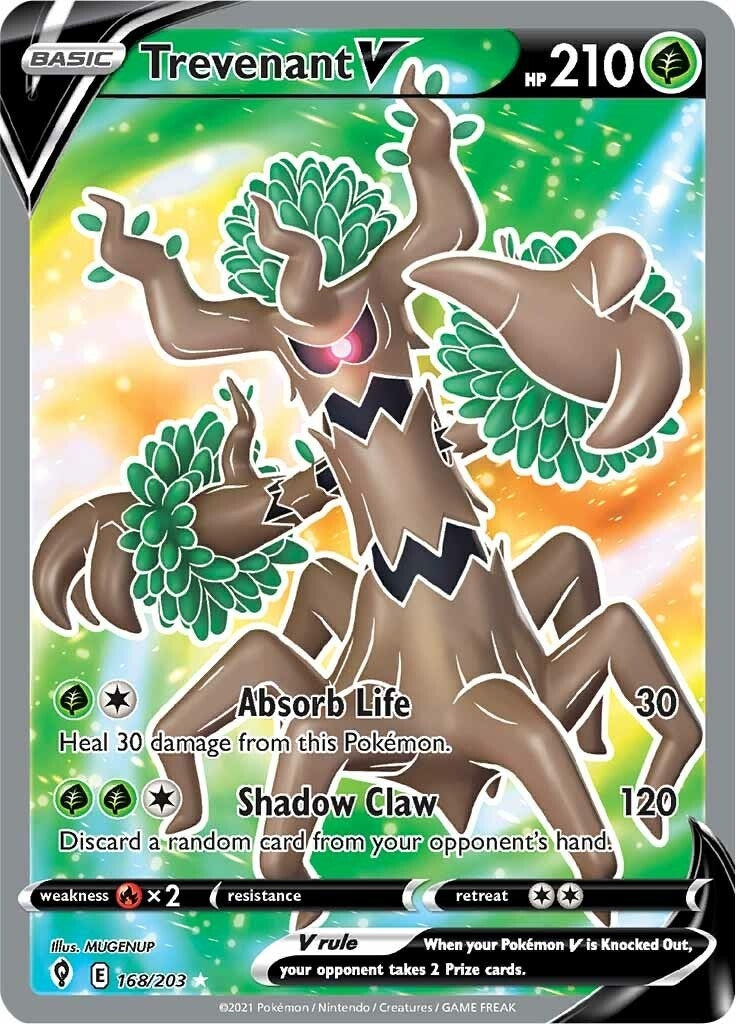 Image for Trevenant V (Full Art) (168/203) [SWSH07: Evolving Skies] - Pokemon