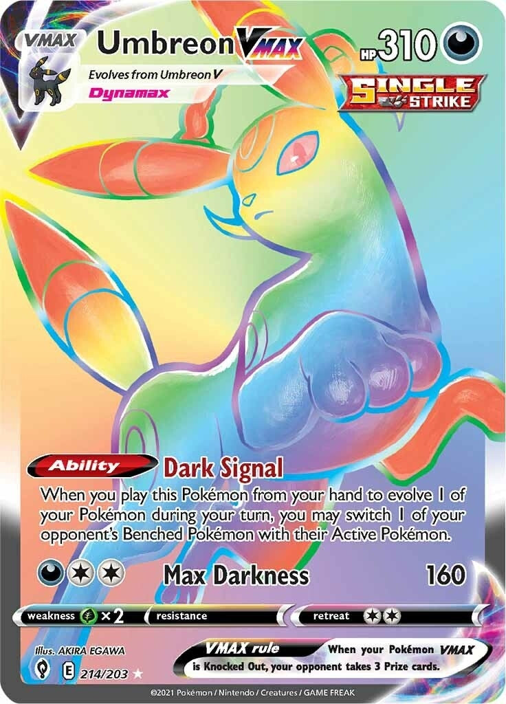 Image for Umbreon VMAX (Secret) (214/203) [SWSH07: Evolving Skies] - Pokemon