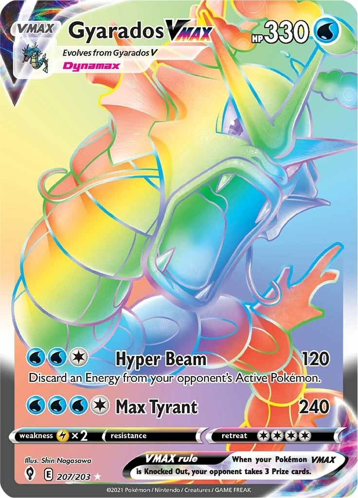 Image for Gyarados VMAX (Secret) (207/203) [SWSH07: Evolving Skies] - Pokemon