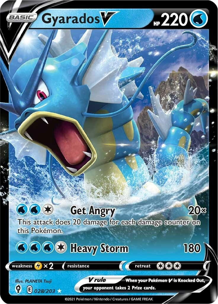 Image for Gyarados V (028/203) [SWSH07: Evolving Skies] - Pokemon