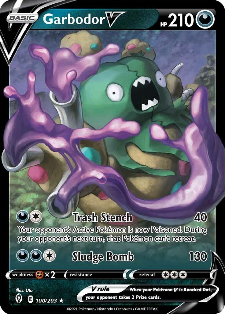 Image for Garbodor V (100/203) [SWSH07: Evolving Skies] - Pokemon