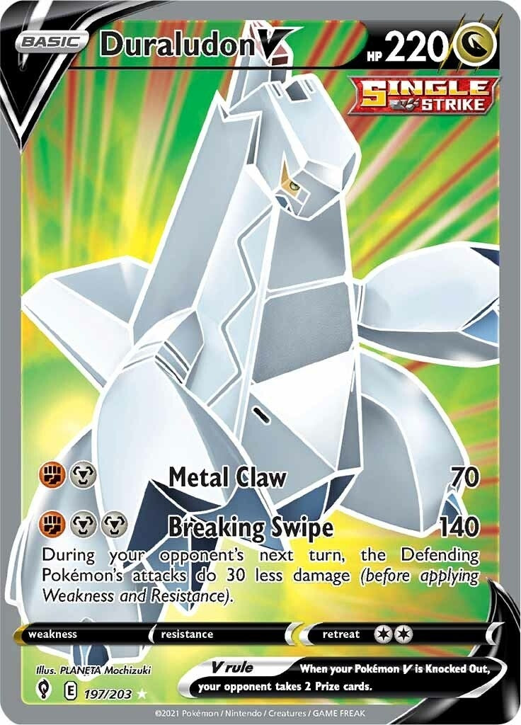 Image for Duraludon V (Full Art) (197/203) [SWSH07: Evolving Skies] - Pokemon