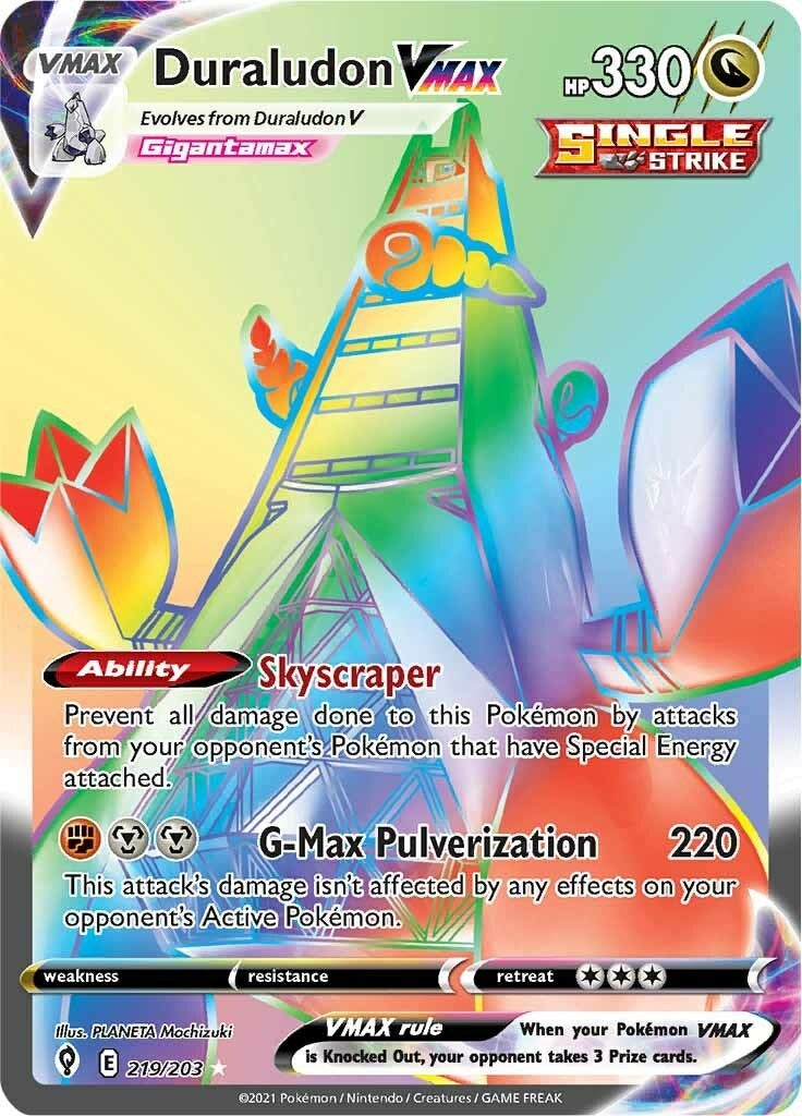 Image for Duraludon VMAX (Secret) (219/203) [SWSH07: Evolving Skies] - Pokemon