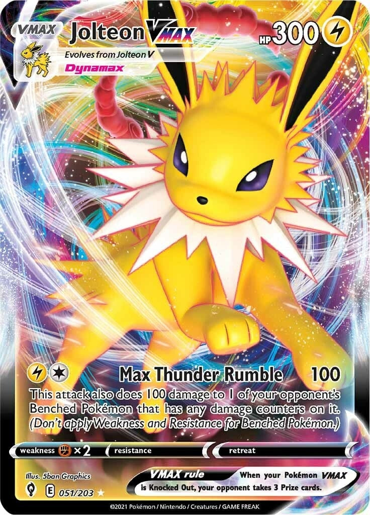 Image for Jolteon VMAX (051/203) [SWSH07: Evolving Skies] - Pokemon