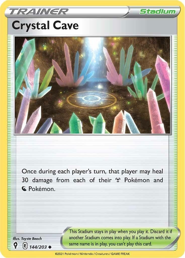 Image for Crystal Cave (144/203) [SWSH07: Evolving Skies] - Pokemon