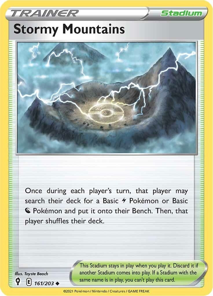 Image for Stormy Mountains (161/203) [SWSH07: Evolving Skies] - Pokemon
