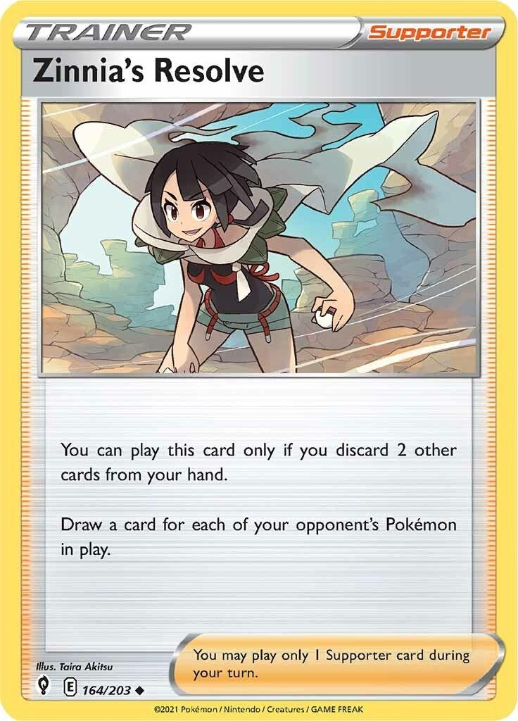Image for Zinnia's Resolve (164/203) [SWSH07: Evolving Skies] - Pokemon