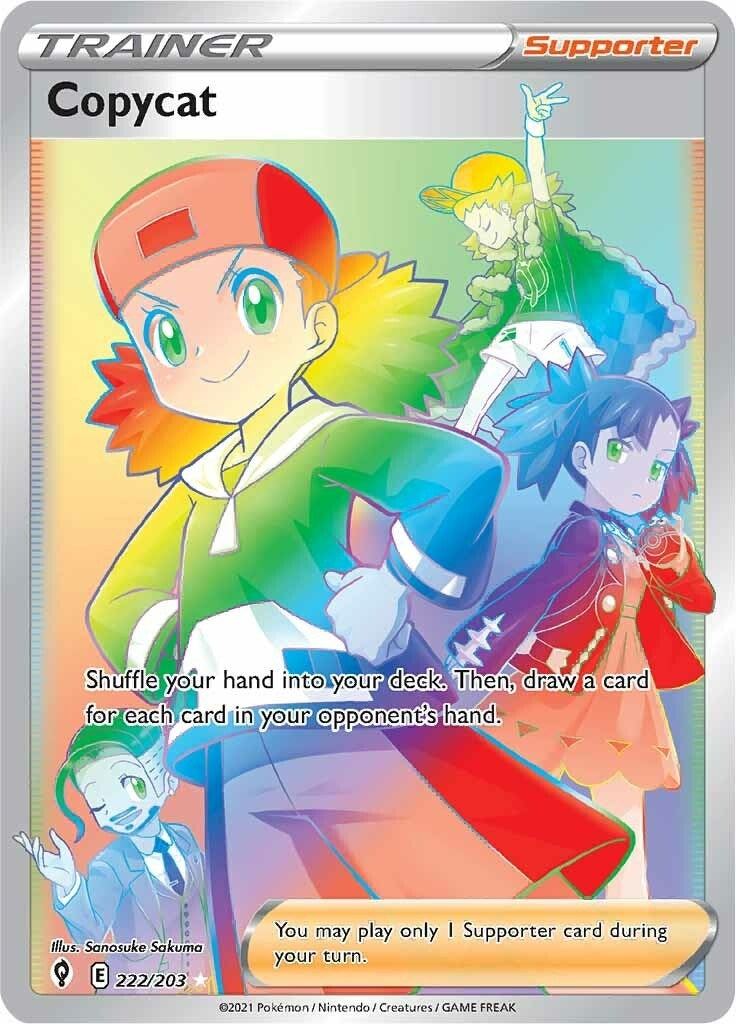 Image for Copycat (Secret) (222/203) [SWSH07: Evolving Skies] - Pokemon