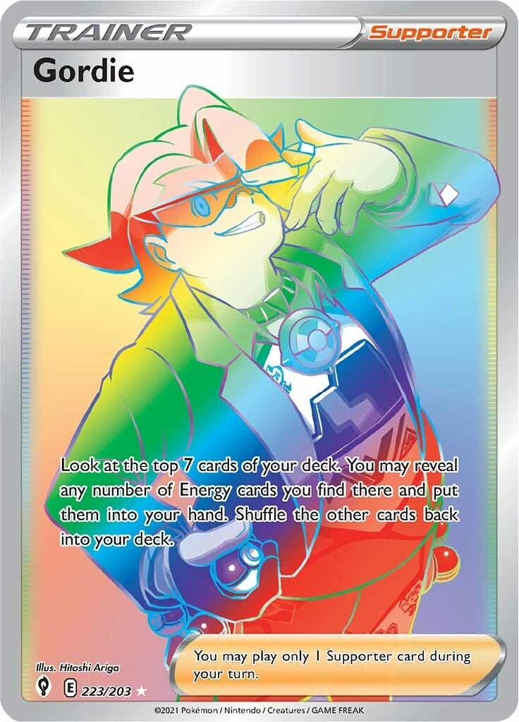 Image for Gordie (Secret) (223/203) [SWSH07: Evolving Skies] - Pokemon