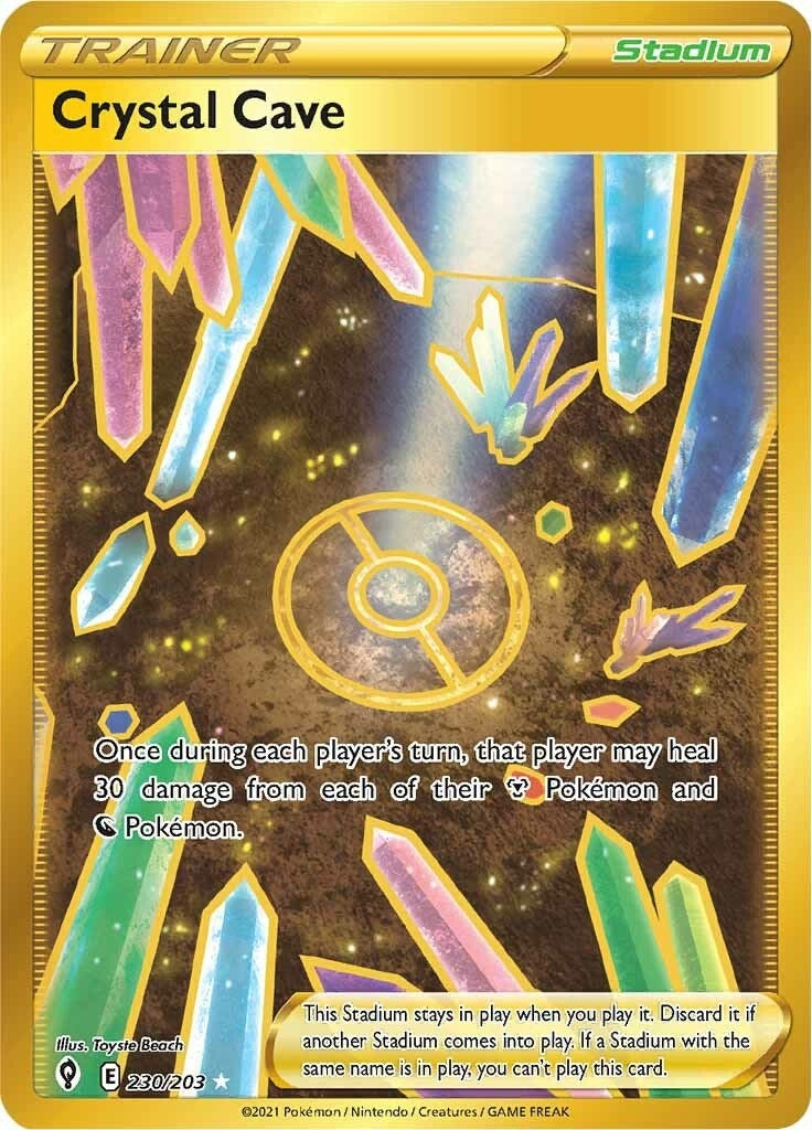 Image for Crystal Cave (Secret) (230/203) [SWSH07: Evolving Skies] - Pokemon