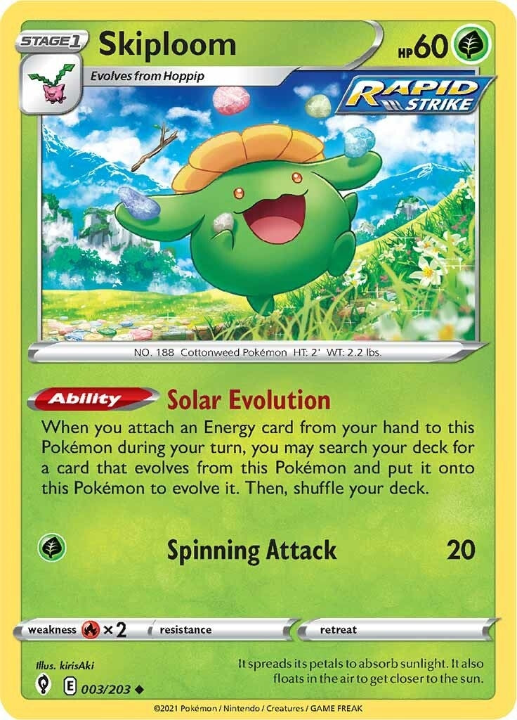 Image for Skiploom (003/203) [SWSH07: Evolving Skies] - Pokemon