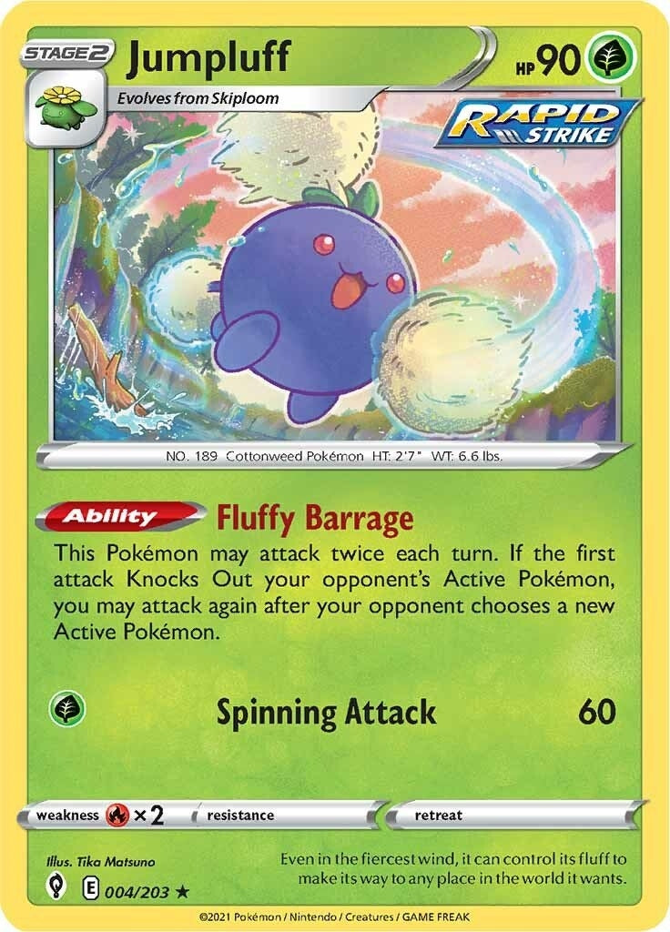 Image for Jumpluff (004/203) [SWSH07: Evolving Skies] - Pokemon