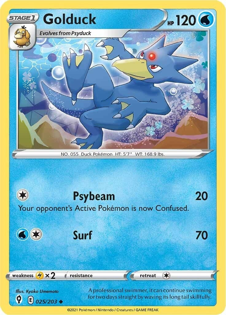 Golduck (025/203) [SWSH07: Evolving Skies]