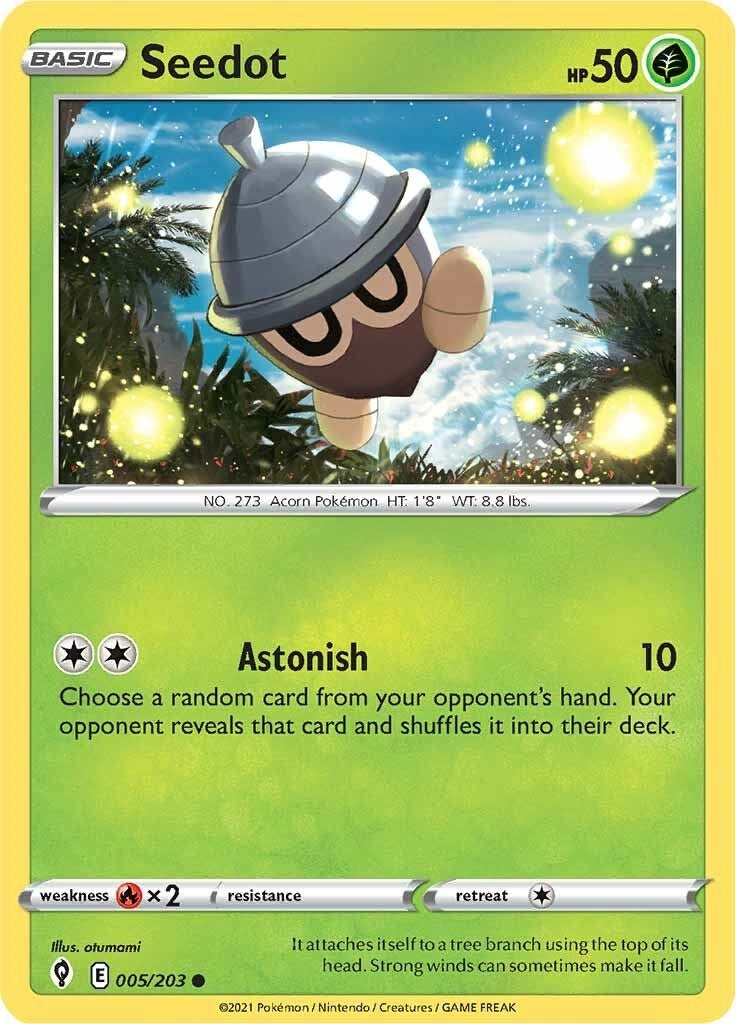 Image for Seedot (005/203) [SWSH07: Evolving Skies] - Pokemon