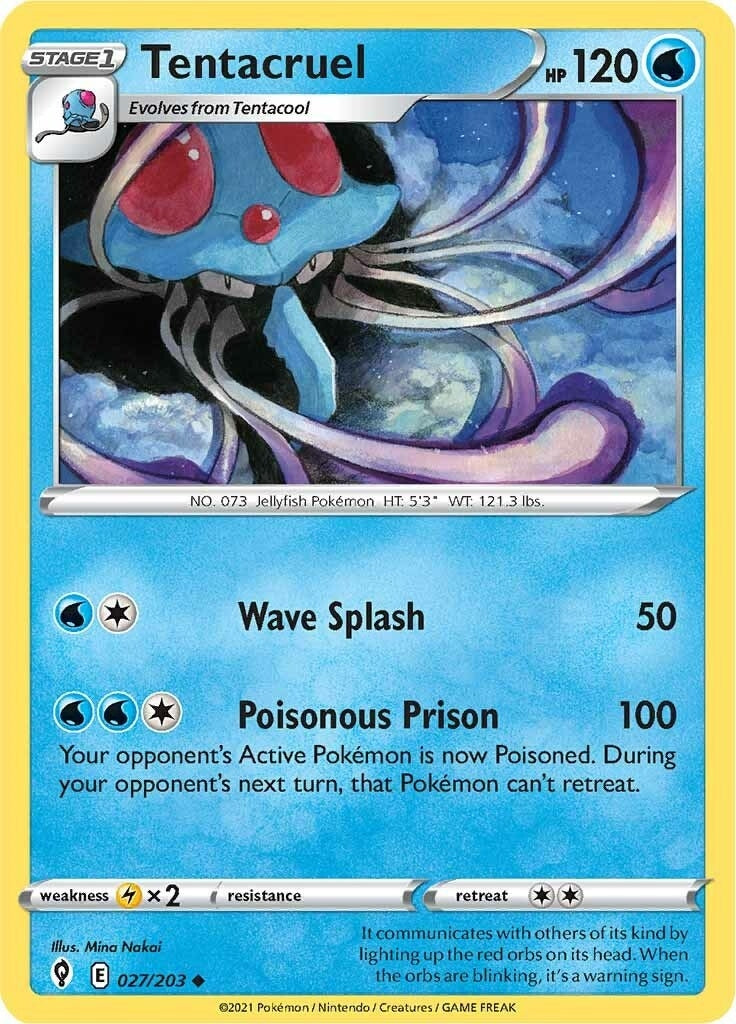 Image for Tentacruel (027/203) [SWSH07: Evolving Skies] - Pokemon