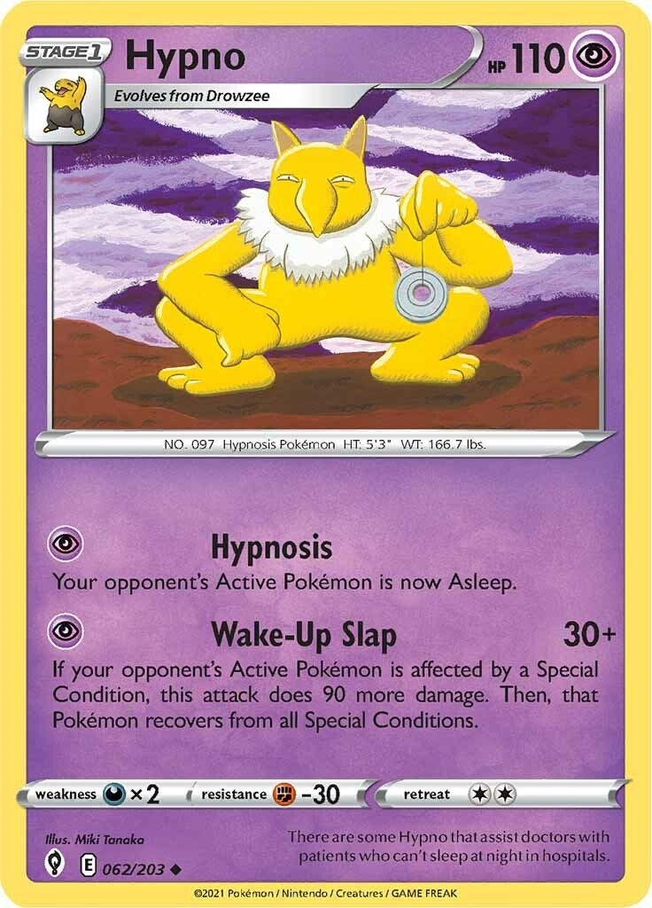 Image for Hypno (062/203) [SWSH07: Evolving Skies] - Pokemon