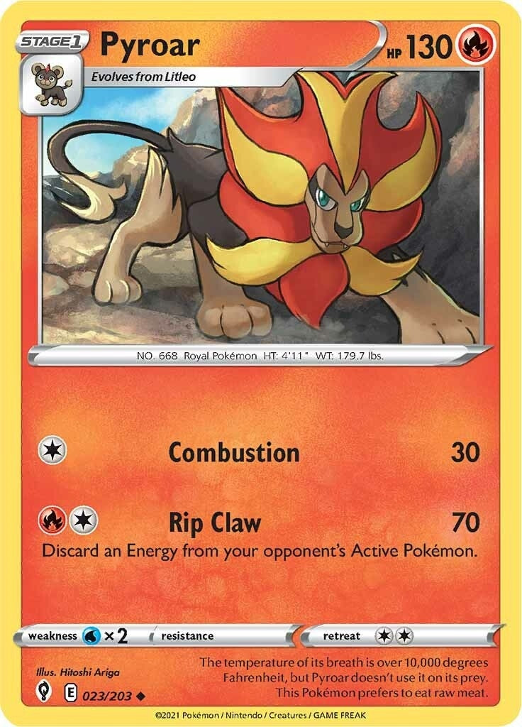 Image for Pyroar (023/203) [SWSH07: Evolving Skies] - Pokemon