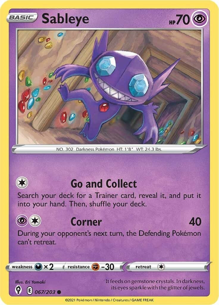 Image for Sableye (067/203) [SWSH07: Evolving Skies] - Pokemon