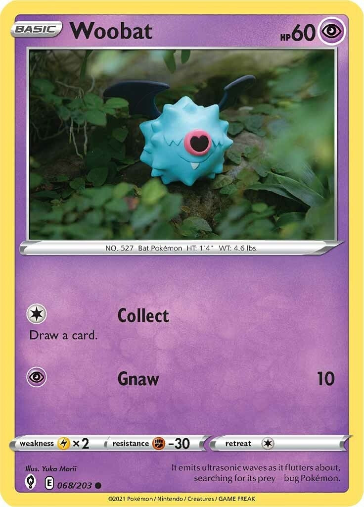 Image for Woobat (068/203) [SWSH07: Evolving Skies] - Pokemon
