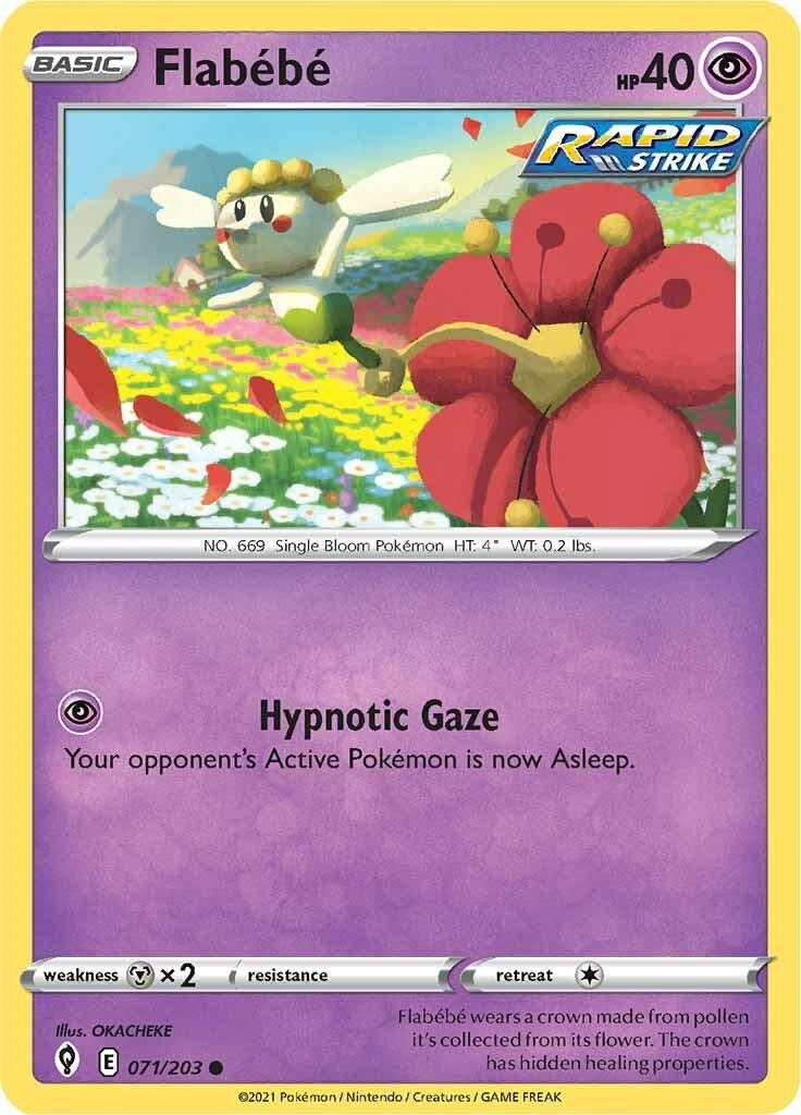 Image for Flabebe (071/203) [SWSH07: Evolving Skies] - Pokemon