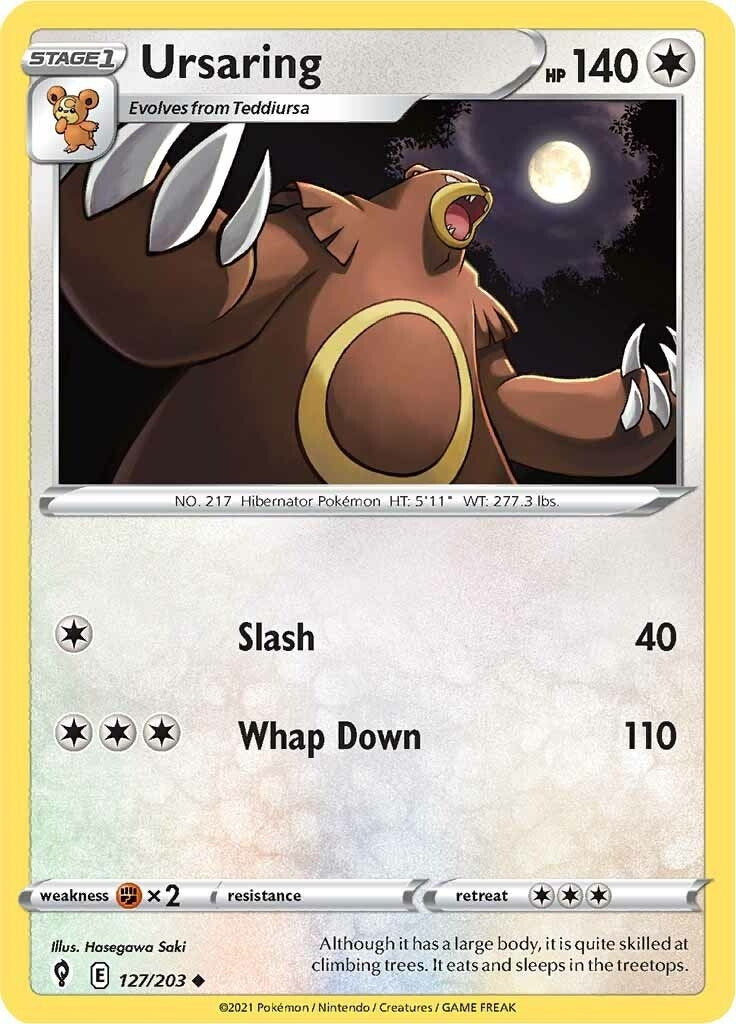 Image for Ursaring (127/203) [SWSH07: Evolving Skies] - Pokemon