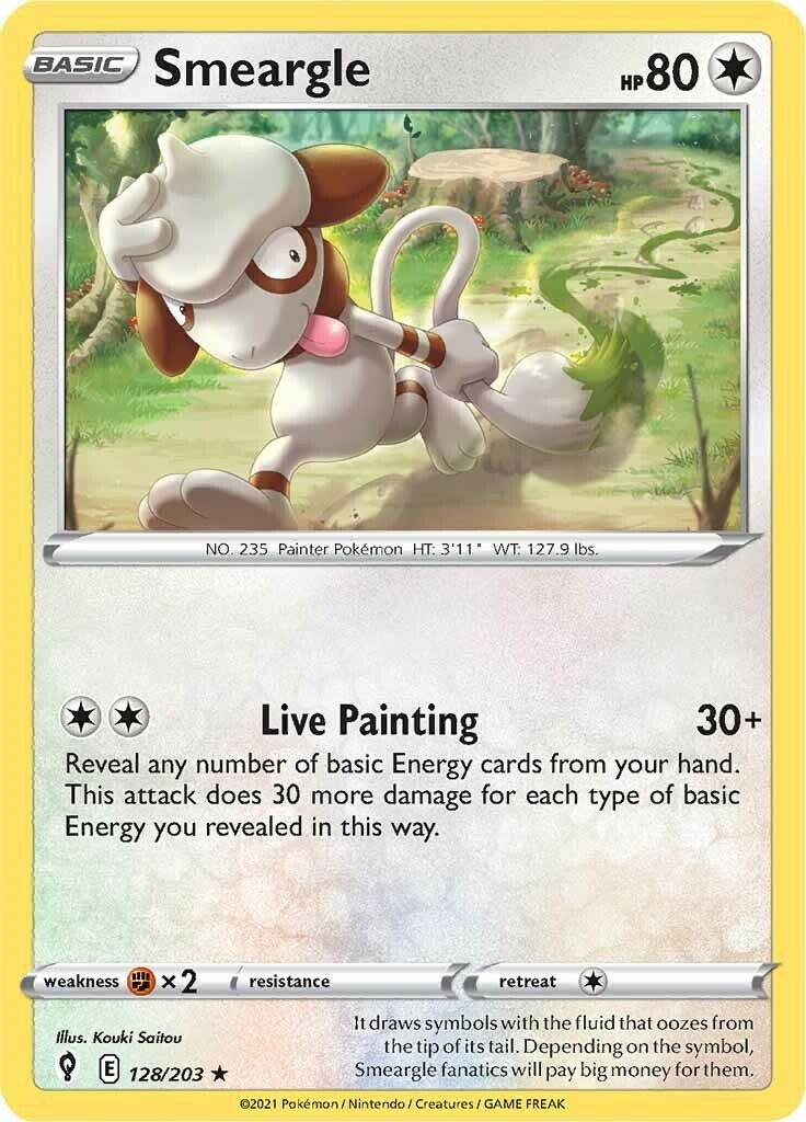 Image for Smeargle (128/203) [SWSH07: Evolving Skies] - Pokemon