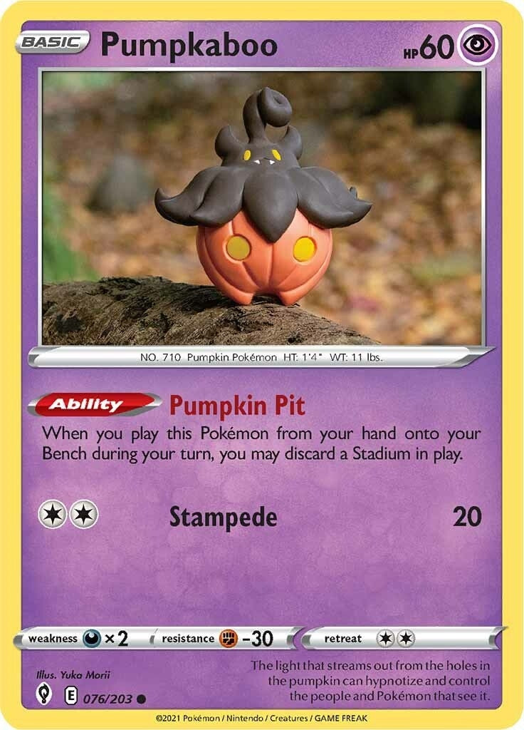 Image for Pumpkaboo (076/203) [SWSH07: Evolving Skies] - Pokemon