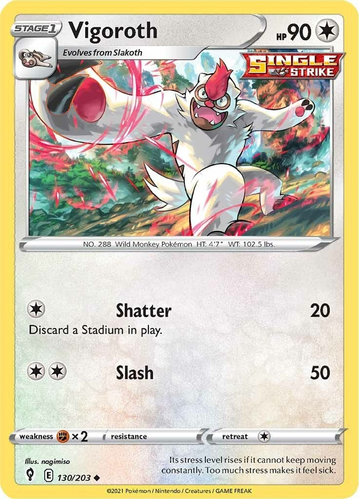 Image for Vigoroth (130/203) [SWSH07: Evolving Skies] - Pokemon