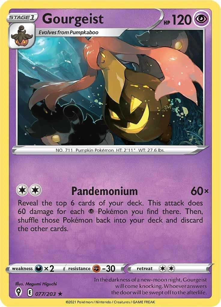 Image for Gourgeist (077/203) [SWSH07: Evolving Skies] - Pokemon