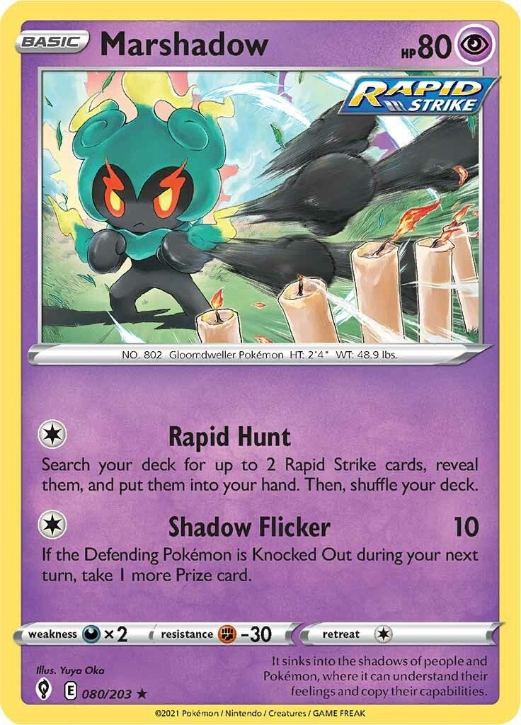 Image for Marshadow (080/203) [SWSH07: Evolving Skies] - Pokemon