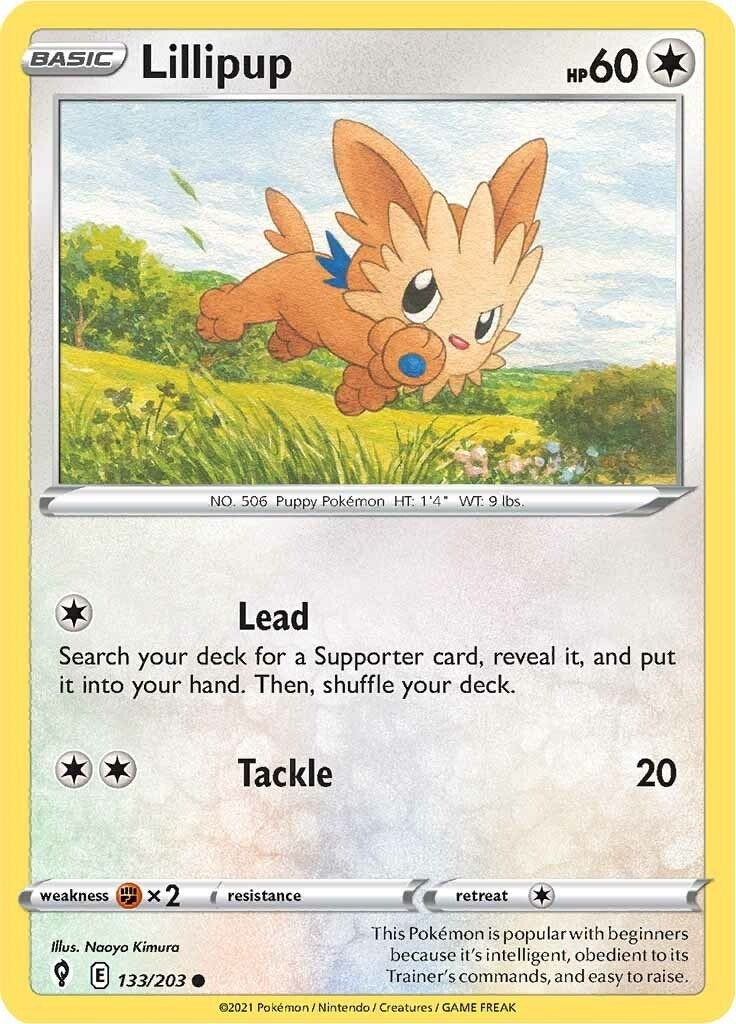Image for Lillipup (133/203) [SWSH07: Evolving Skies] - Pokemon