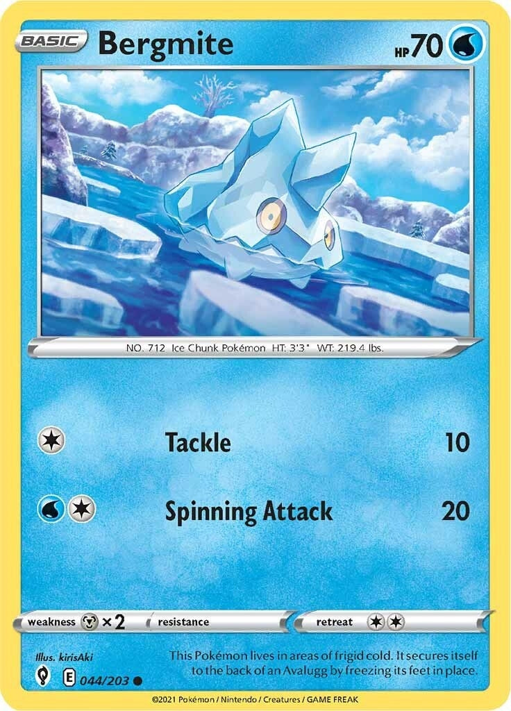 Image for Bergmite (044/203) [SWSH07: Evolving Skies] - Pokemon