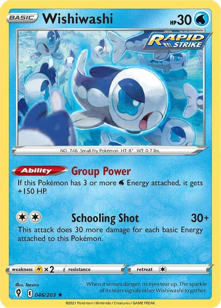 Image for Wishiwashi (046/203) [SWSH07: Evolving Skies] - Pokemon