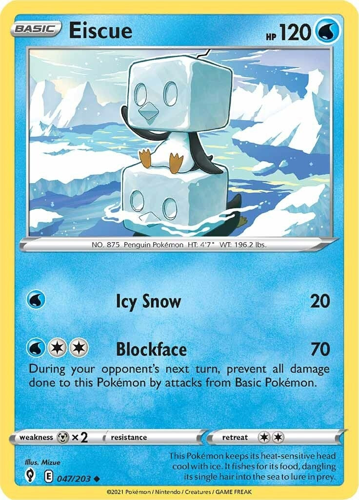 Image for Eiscue (047/203) [SWSH07: Evolving Skies] - Pokemon
