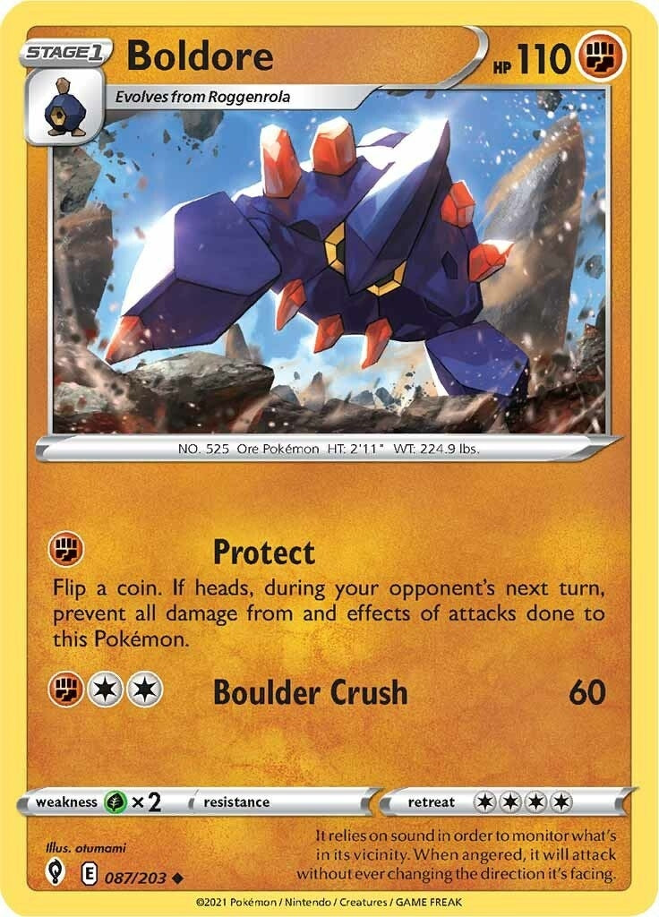 Image for Boldore (087/203) [SWSH07: Evolving Skies] - Pokemon