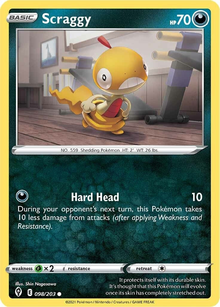 Image for Scraggy (098/203) [SWSH07: Evolving Skies] - Pokemon
