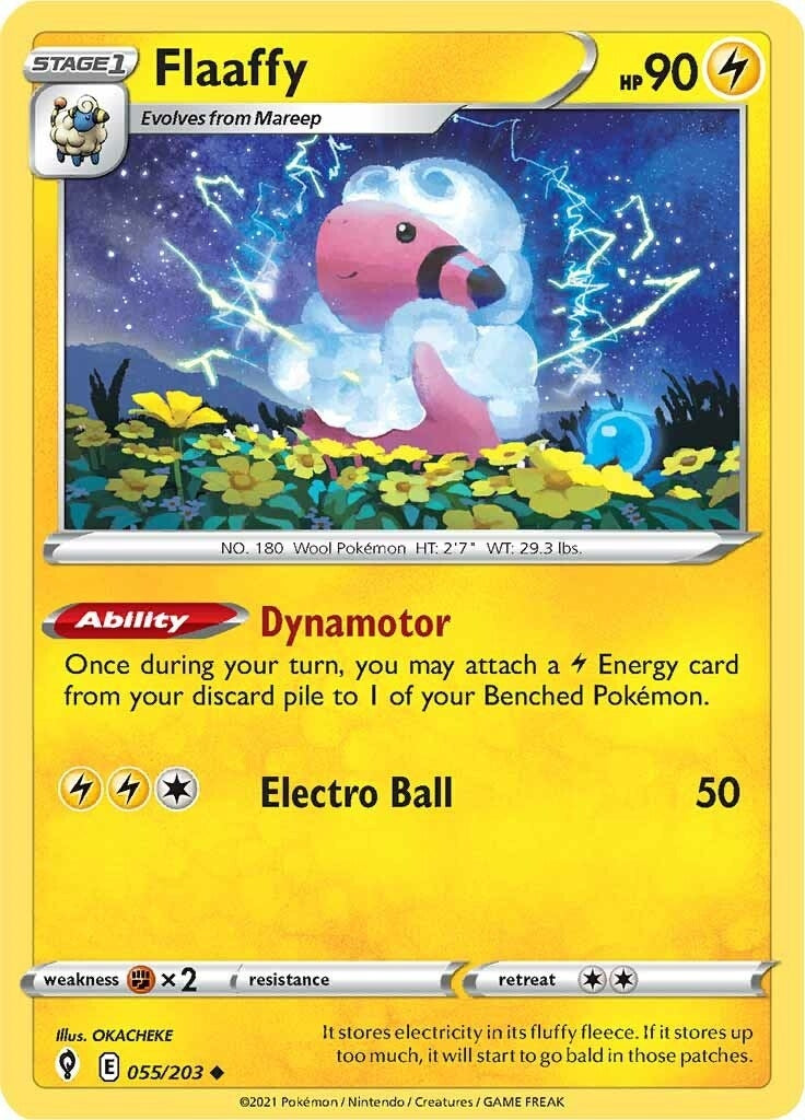 Image for Flaaffy (055/203) [SWSH07: Evolving Skies] - Pokemon