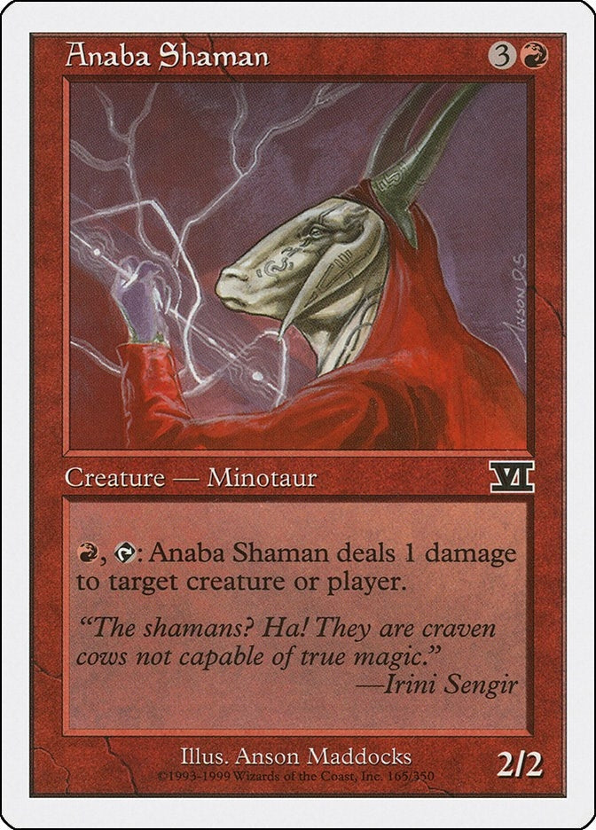 Image for Anaba Shaman (165) [Classic Sixth Edition] - Magic: The Gathering