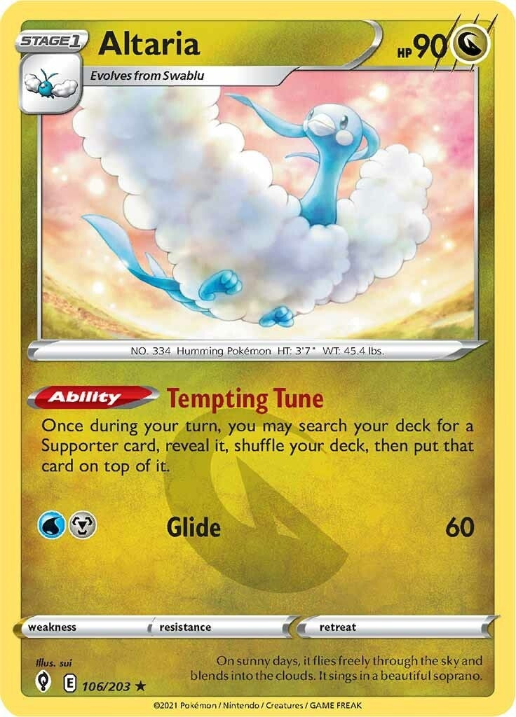 Image for Altaria (106/203) [SWSH07: Evolving Skies] - Pokemon