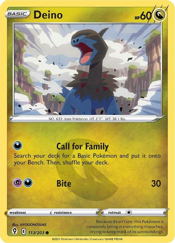 Image for Deino (113/203) [SWSH07: Evolving Skies] - Pokemon