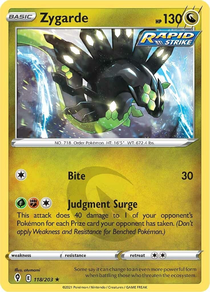 Image for Zygarde (118/203) [SWSH07: Evolving Skies] - Pokemon