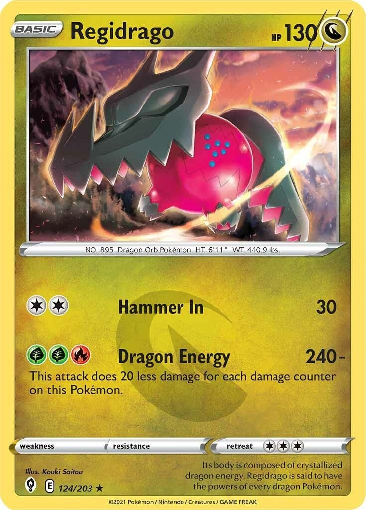 Image for Regidrago (124/203) [SWSH07: Evolving Skies] - Pokemon