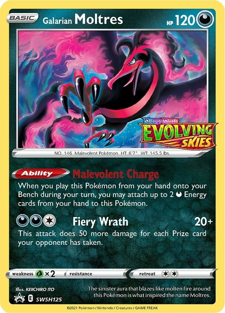 Image for Galarian Moltres - SWSH125 (Prerelease) (SWSH125) [SWSH: Sword & Shield Promo Cards] - Pokemon