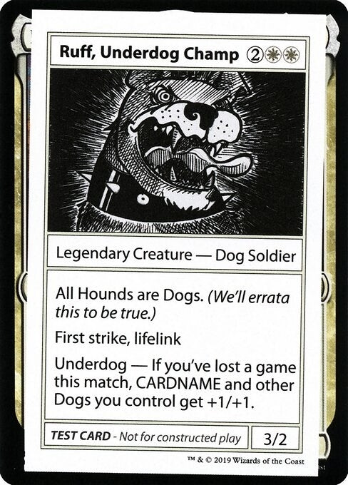 Image for Ruff, Underdog Champ (No PW Symbol) [Mystery Booster: Convention Edition Exclusives] - Magic: The Gathering
