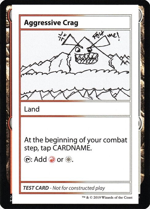 Image for Aggressive Crag (No PW Symbol) [Mystery Booster: Convention Edition Exclusives] - Magic: The Gathering
