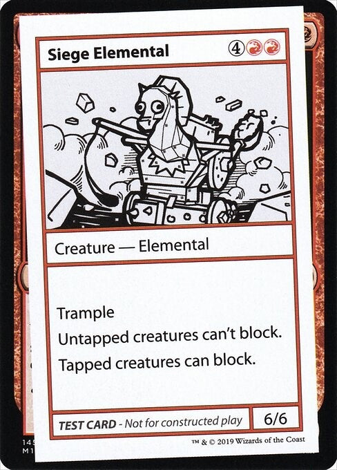 Image for Siege Elemental (No PW Symbol) [Mystery Booster: Convention Edition Exclusives] - Magic: The Gathering