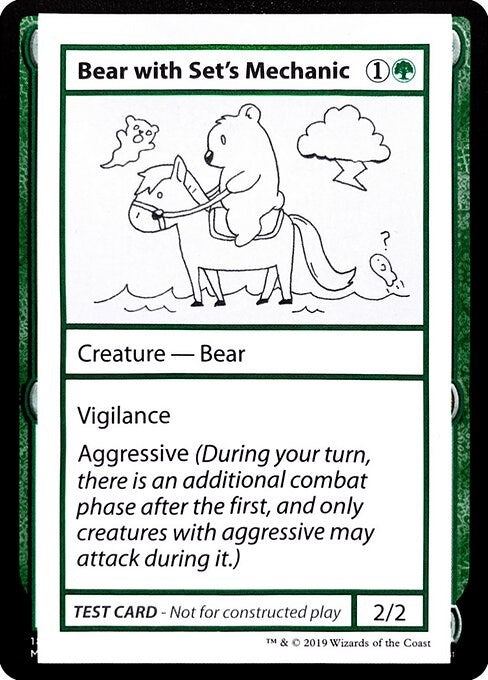 Image for Bear with Set's Mechanic (No PW Symbol) [Mystery Booster: Convention Edition Exclusives] - Magic: The Gathering