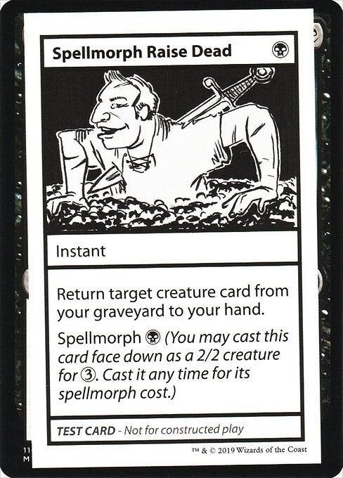 Image for Spellmorph Raise Dead (No PW Symbol) [Mystery Booster: Convention Edition Exclusives] - Magic: The Gathering