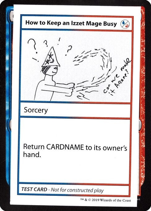 Image for How to Keep an Izzet Mage Busy (No PW Symbol) [Mystery Booster: Convention Edition Exclusives] - Magic: The Gathering